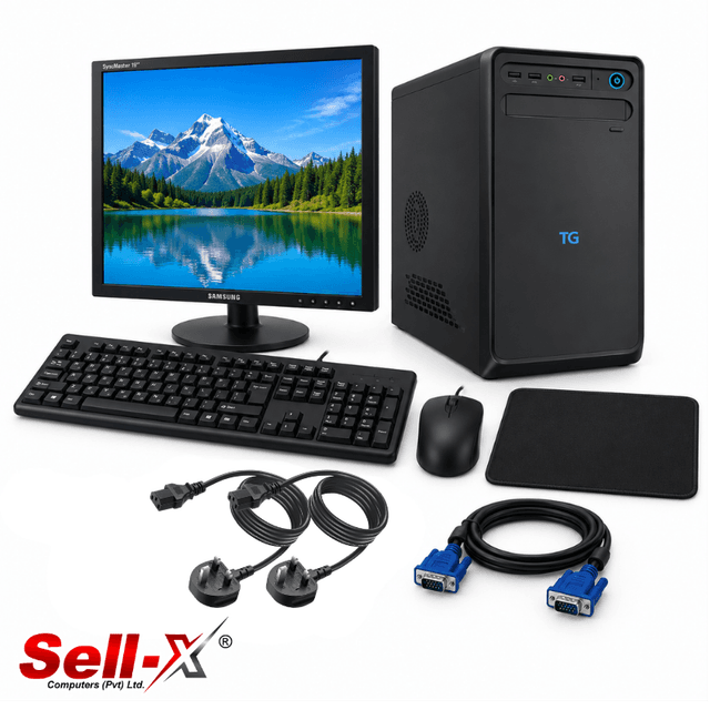 TG Used Core i5 6th Gen Desktop with 17 Inch LCD Monitor