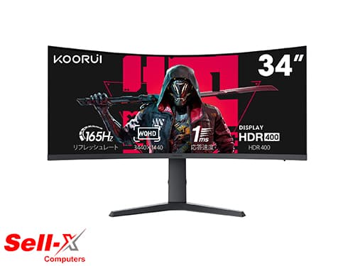 KOORUI 34E6UC 34 Inch WQHD 165Hz 1ms VA Panel Gaming Monitor