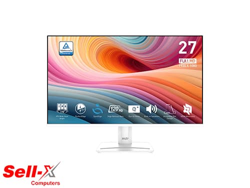 MSI PRO MP275W E2 27 Inch 120Hz 1ms IPS FHD Ultra Slim White Monitor