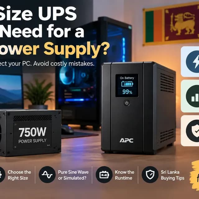 What Size UPS Do You Need for a 750W Power Supply?