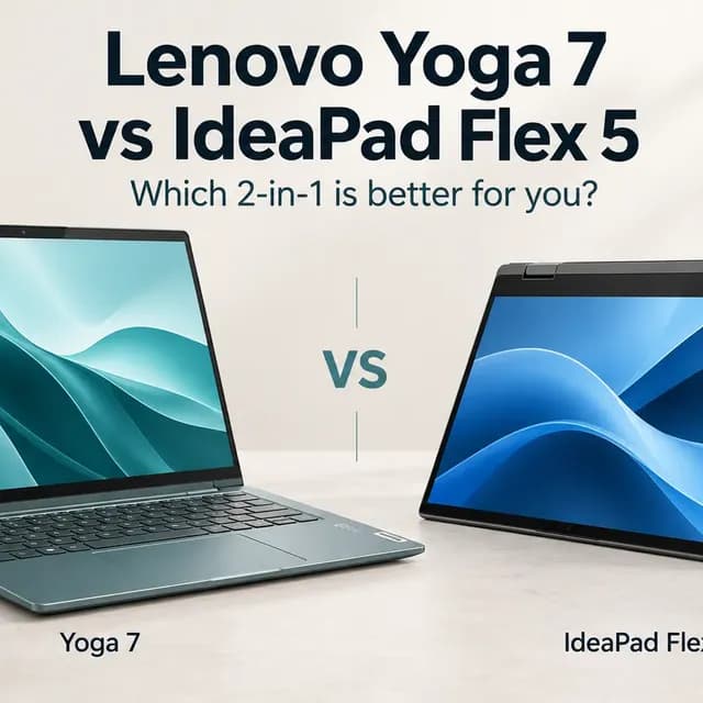 Lenovo Yoga 7 vs IdeaPad Flex 5: Which 2-in-1 Laptop Is Better?