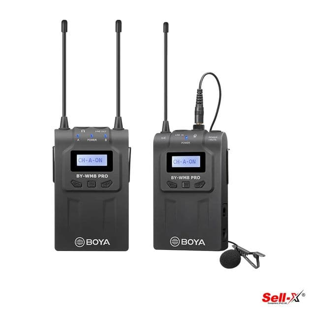 BOYA BY-WM8 PRO-KIT 1 UHF Dual-Channel Wireless Microphone