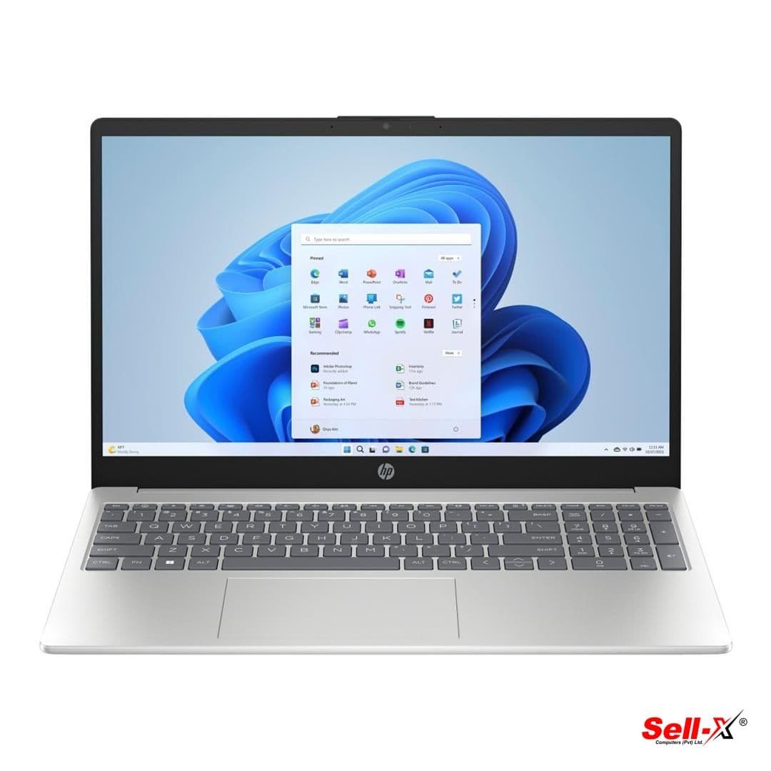 HP 15 laptop fd1122nia in Natural Silver, official HP photo 1