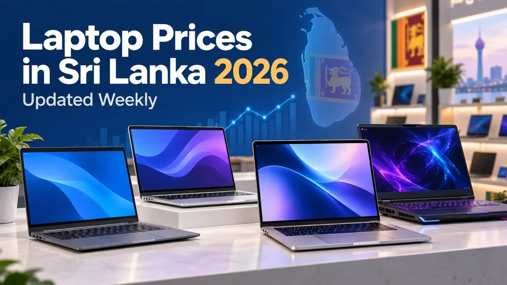 Laptop prices in Sri Lanka 2026 with budget, professional and gaming laptops