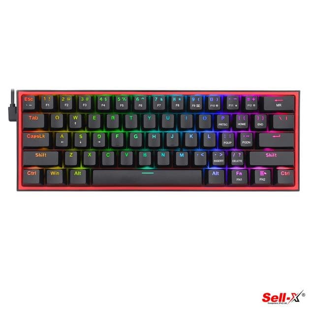 REDRAGON K617 FIZZ 60% WIRED RGB GAMING KEYBOARD