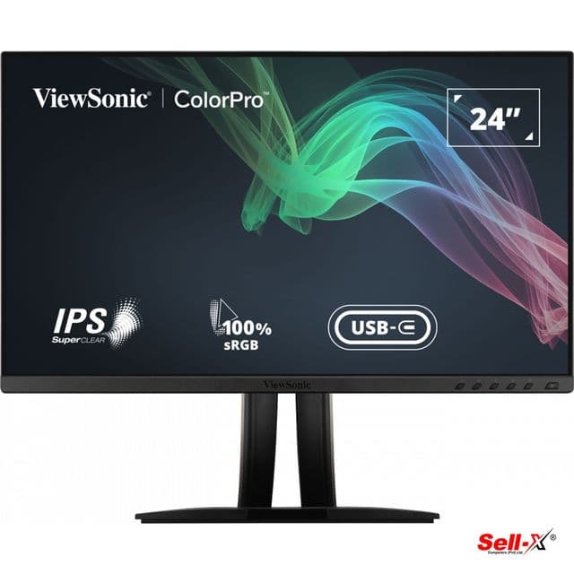 VIEWSONIC VP2456 24 FHD Pantone Validated 100% Pre-Calibrated USB-C Monitor