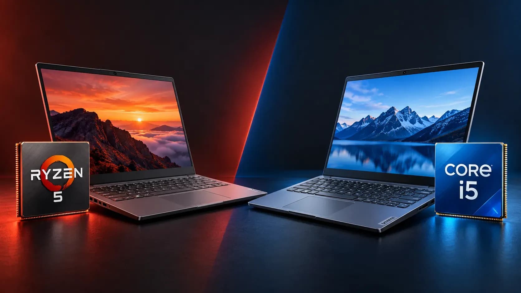 Lenovo Ryzen 5 and Intel Core i5 laptops compared for buyers in Sri Lanka