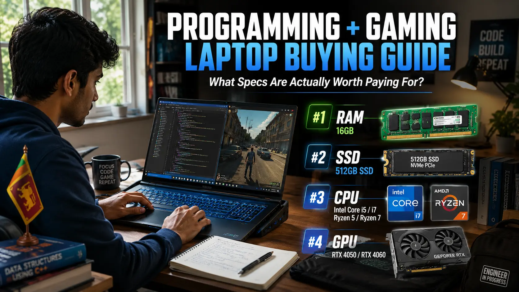 Programming + Gaming Laptop Buying Guide Sri Lanka: What Specs Are Actually Worth Paying For?