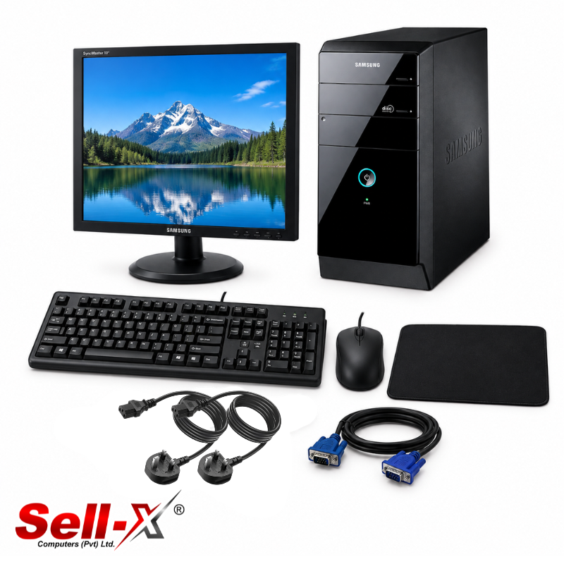 USED CORE I5 3RD 4GB 500GB Desktop PC with 17-inch LCD Monitor