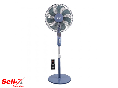 SISIL Pedestal Fan SL-SF1607RC, 3 Speeds, 65W with Remote