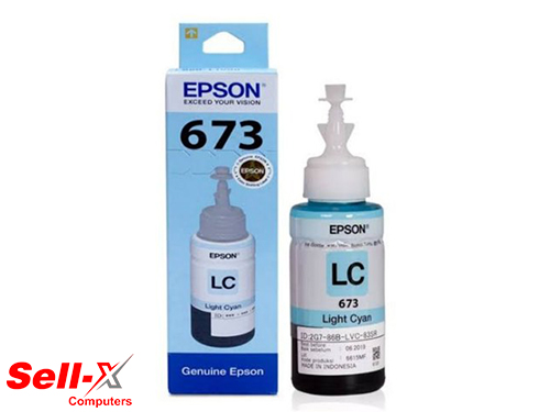 EPSON 673 LIGHT CYAN INK BOTTLE