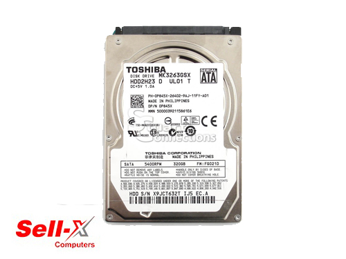 TOSHIBA 320GB USED LAPTOP HARD DISK