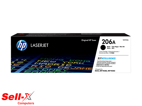 HP 206A Black Original LaserJet Toner Cartridge, W2110A