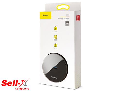 BASEUS ROUND BOX TYPE-C HUB ADAPTER USB3.0x1+USB2.0x3