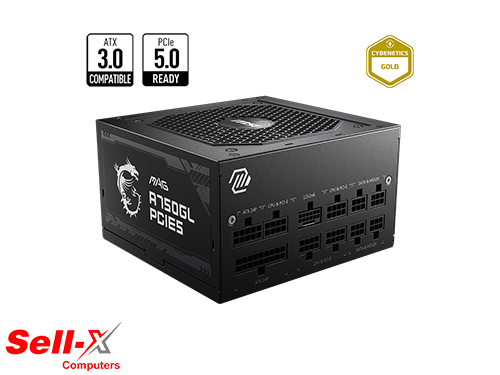 MSI MAG A750GL PCIE5 750 WATT 80 PLUS GOLD Power Supply