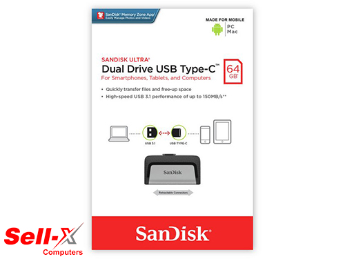 SANDISK ULTRA DUAL DRIVE USB TYPE-C 64GB
