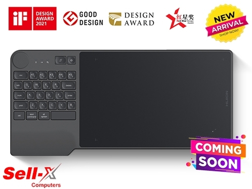 HUION INSPIROY KEYDIAL KD200 Wireless Graphics Drawing Tablet with Keyboard and Dial Controller